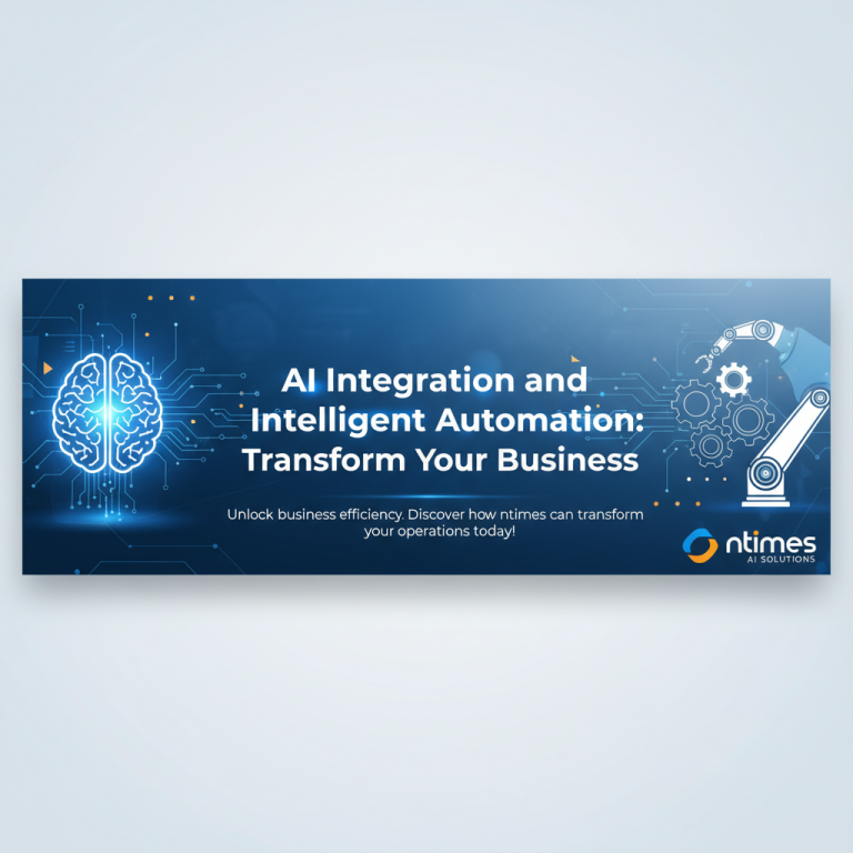 Illustration related to AI Integration and Intelligent Automation: Transform Your Business | ntimes, showing the main concept discussed in the blog