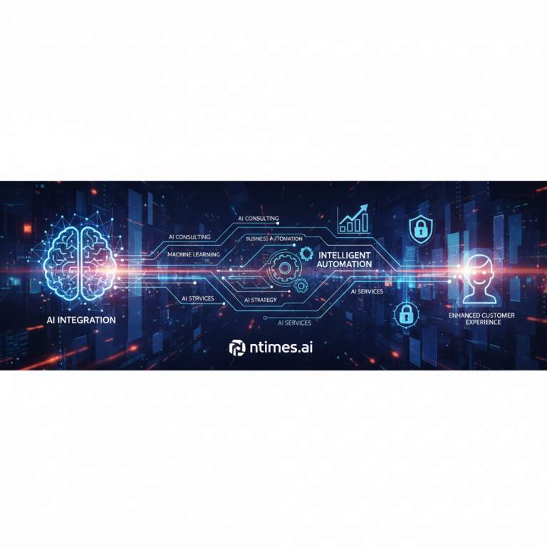 Illustration related to AI Integration and Intelligent Automation: Transform Your Business | ntimes, showing the main concept discussed in the blog